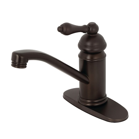 Kingston Brass Vintage Bathroom Faucet W/ Push Pop-Up, Oil Rubbed Bronze KS3405AL